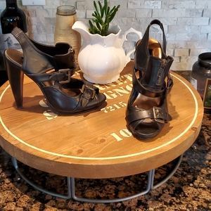 Steve Madden Zipper/Buckle heels Sz 7